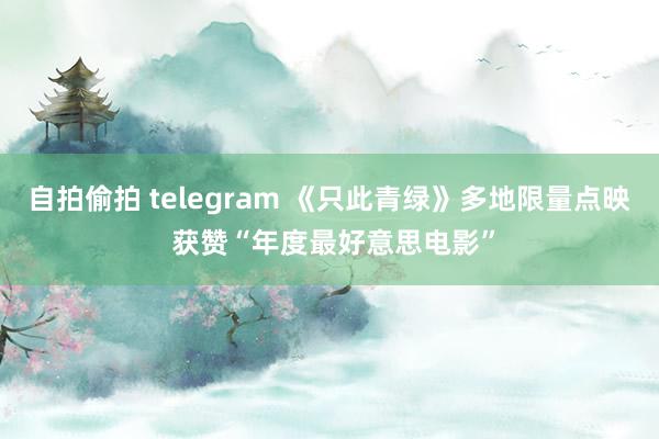 自拍偷拍 telegram 《只此青绿》多地限量点映 获赞“年度最好意思电影”