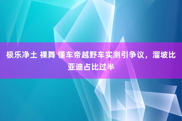 极乐净土 裸舞 懂车帝越野车实测引争议，溜坡比亚迪占比过半