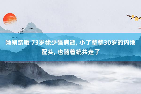 呦剐蹭哦 73岁徐少强病逝， 小了整整30岁的内地配头， 也随着统共走了