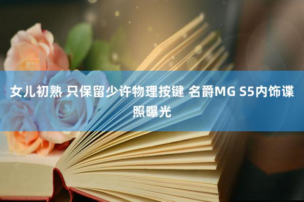 女儿初熟 只保留少许物理按键 名爵MG S5内饰谍照曝光