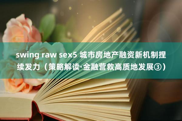 swing raw sex5 城市房地产融资新机制捏续发力（策略解读·金融营救高质地发展③）