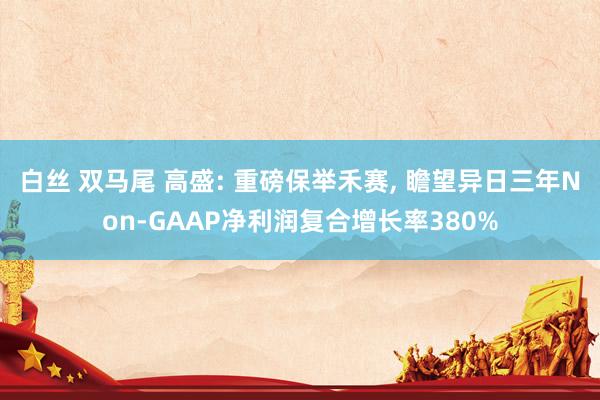 白丝 双马尾 高盛: 重磅保举禾赛， 瞻望异日三年Non-GAAP净利润复合增长率380%